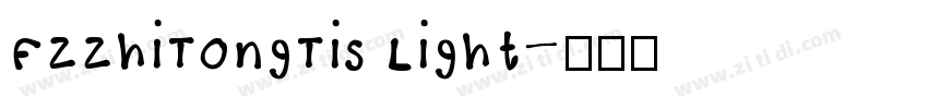 FZZhiTongTiS Light字体转换